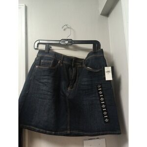 NEW WOMENS gap jeans  BLUE JEAN SKIRT  SIZE 8/29 Dark Denim